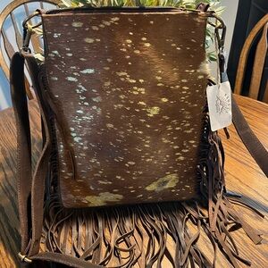 NWT adorable cowhide purse